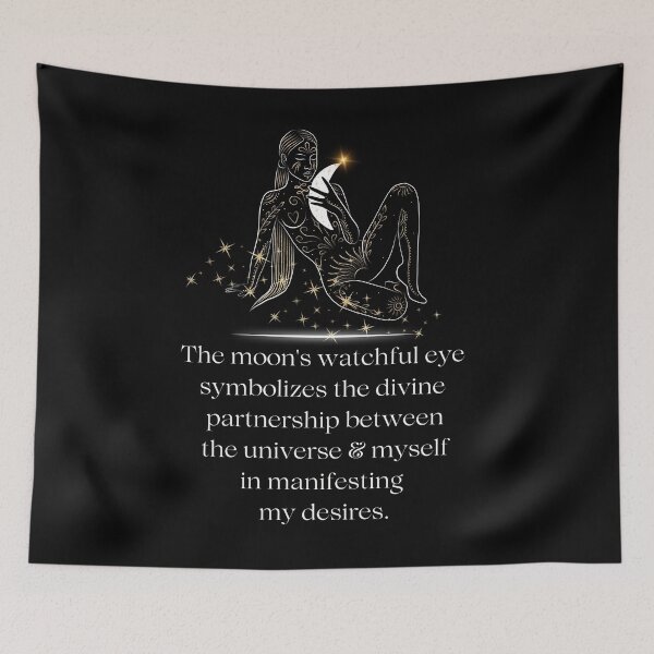 Item preview, Affirmation Quote Moon's Watchful Eye designed and sold by AffirmFlame.