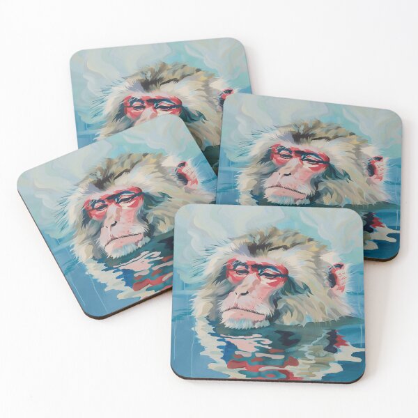 Item preview, Japanese Macaque in a Steaming Hot Spring designed and sold by RiverwoodGiftCo.