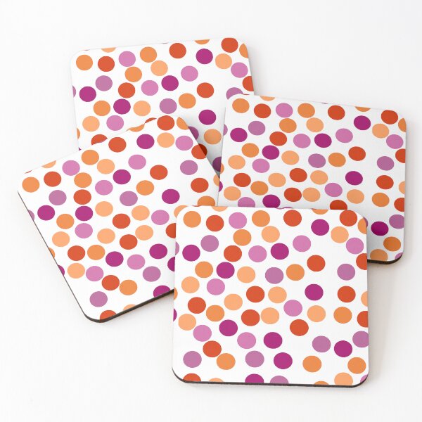 Item preview, Lesbian Pride polka dots designed and sold by River Graphic Design.