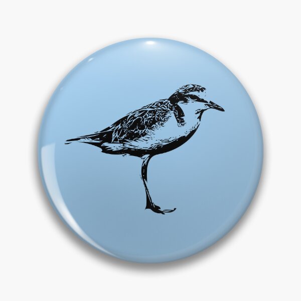 Item preview, Red-capped Plover Dotterel Black Design  designed and sold by designsasstultd.