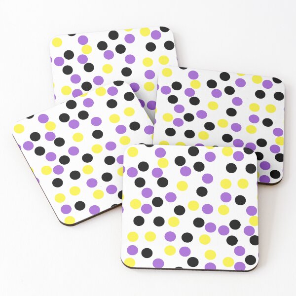 Item preview, Nonbinary Pride polka dots designed and sold by River Graphic Design.