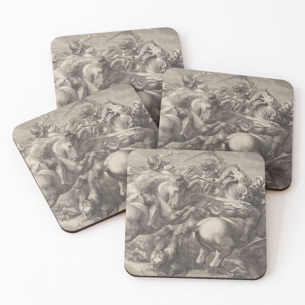 Item preview, Ruitergevecht (1666 - 1707) by Gerard Edelinck and Leonardo da Vinci designed and sold by My Artprintz.