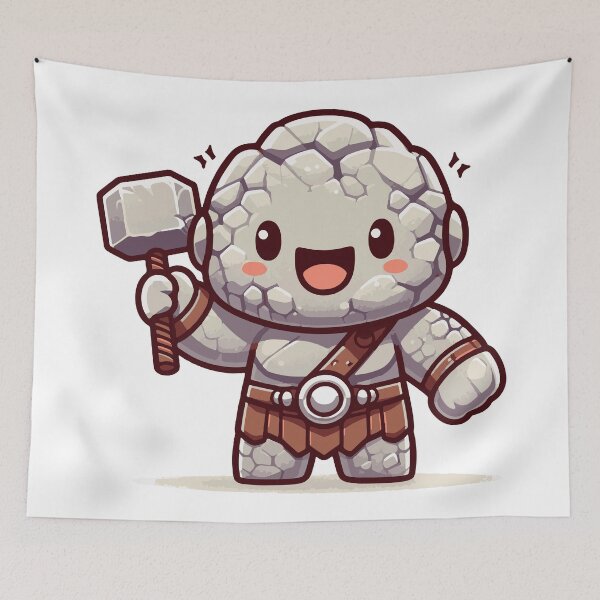 Item preview, korg the stone man cute designed and sold by Ren-Zou.