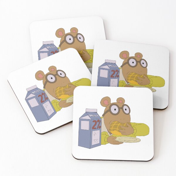 Item preview, Arthur Eating A Pineapple Bun w/Milk designed and sold by cml-stickers.