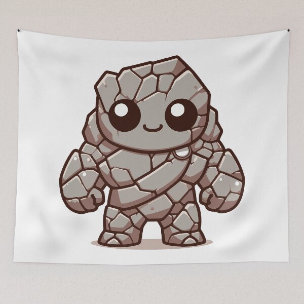 Item preview, korg the stone man kawaii designed and sold by Ren-Zou.