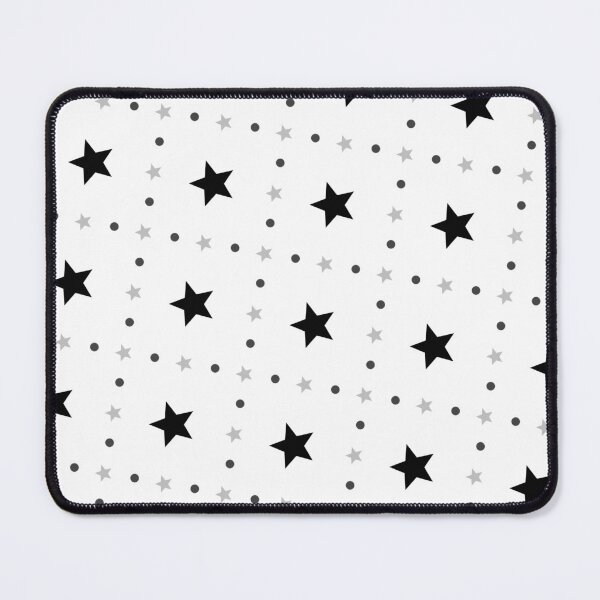 Item preview, Black & White Various Stars Aligned Grid designed and sold by Alchemy-A-La-G.