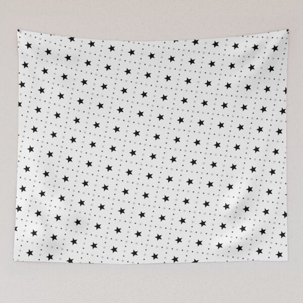 Item preview, Black & White Various Stars Aligned Grid designed and sold by Alchemy-A-La-G.