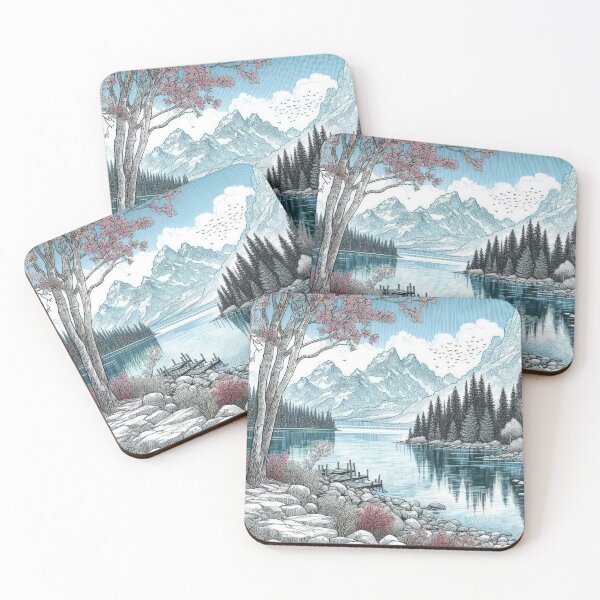 Item preview, Nature's Harmony - Lakefront View designed and sold by Hodaifa Hamim.