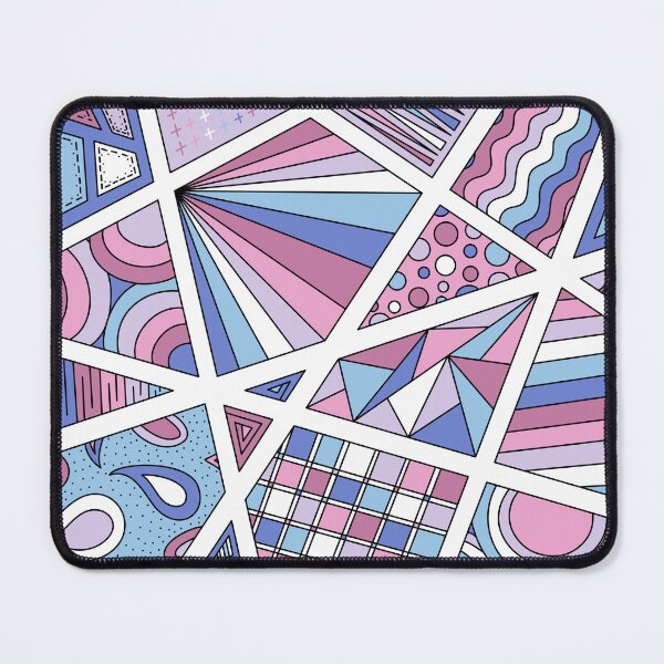 Item preview, Bigender Pride Zen Doodle Abstract Modern Pastel designed and sold by JoyfulJen.
