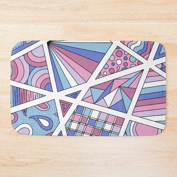 Item preview, Bigender Pride Zen Doodle Abstract Modern Pastel designed and sold by JoyfulJen.