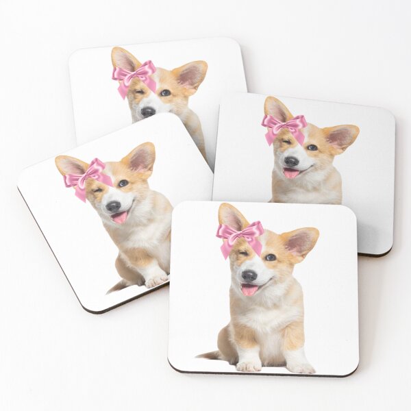 Item preview, corgi wearing bow  designed and sold by SillyLittleSnek.