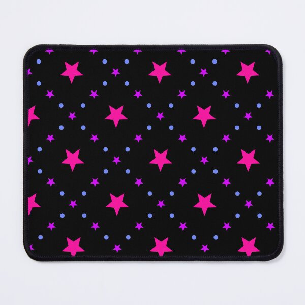 Item preview, Hot Pink Stars Grid Sequenced Symbols Black Pattern designed and sold by Alchemy-A-La-G.