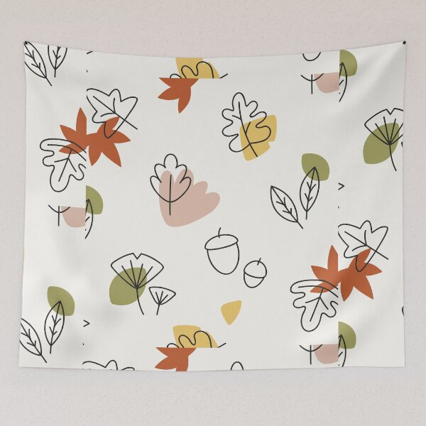 Item preview, Autumn leaf background with green yellow and brown background  designed and sold by Jamildesign.