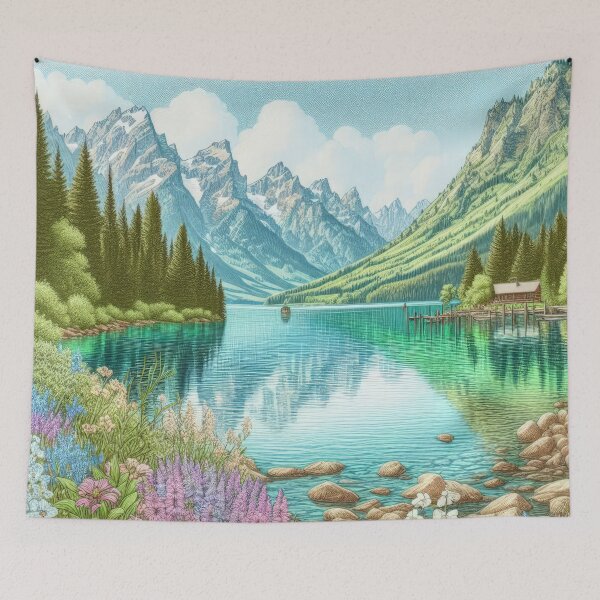 Item preview, Nature's Harmony - Lakefront View designed and sold by Hodaifa Hamim.