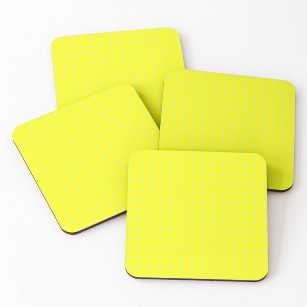 Item preview, Green & Pink Stars Sequenced Canary Yellow Pattern  designed and sold by Alchemy-A-La-G.
