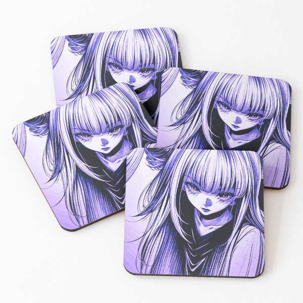 Item preview, The anime girl in blue tones designed and sold by PixelCraftDSG.