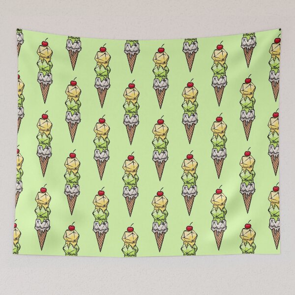 Item preview, Lemon Lime Dice Cream Cone designed and sold by Mystic 20 Dice.