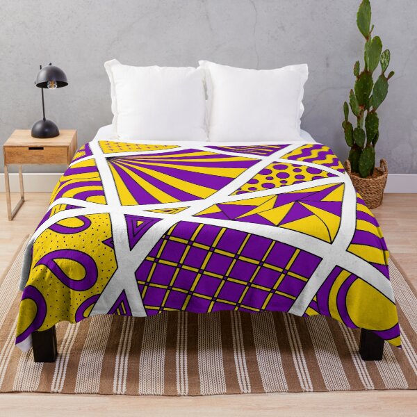 Item preview, Intersex Pride Zen Doodle Abstract Modern Yellow Purple designed and sold by JoyfulJen.