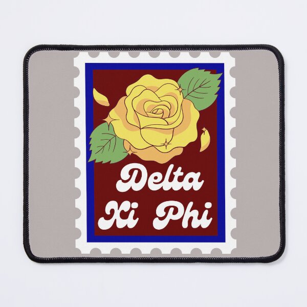 Item preview, Delta Xi Phi Sorority Flower Stamp Sticker v1 designed and sold by skrauskopf.