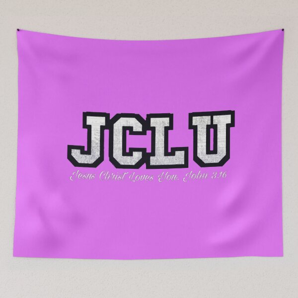 Item preview, JCLU University. Jesus Christ Loves You John 3.16 v.pnk designed and sold by Kangaroo Sun.