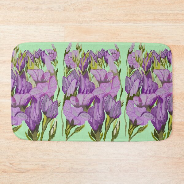 Item preview, Garden flowers purple and pink designed and sold by goldsmudge.
