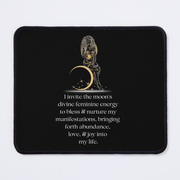Item preview, Affirmation Quote Moon's Devine Feminine Energy designed and sold by AffirmFlame.