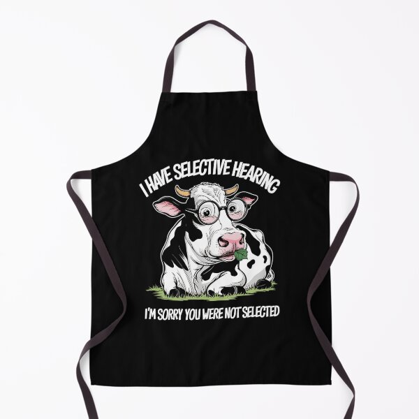 Item preview, Funny Selective Hearing Cow, Witty Humorous Statement designed and sold by edesignprints.