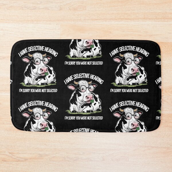 Item preview, Funny Selective Hearing Cow, Witty Humorous Statement designed and sold by edesignprints.
