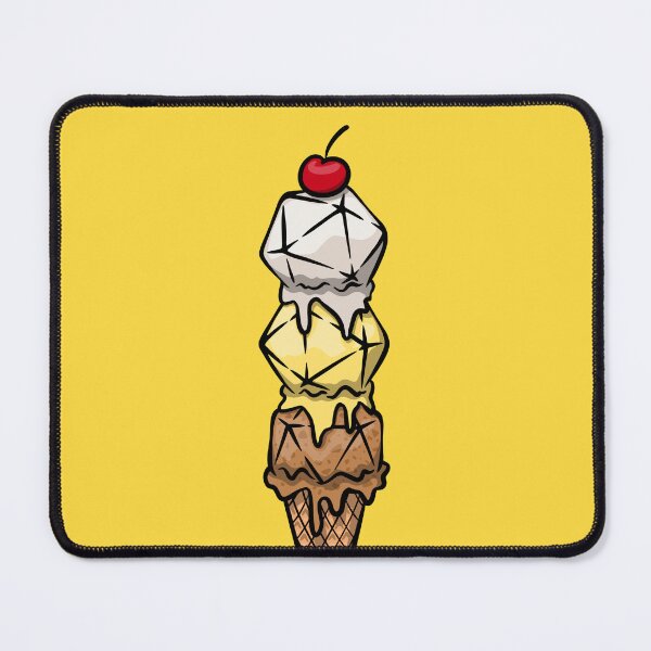 Item preview, Lemon Meringue Pie Dice Cream Cone designed and sold by Mystic 20 Dice.
