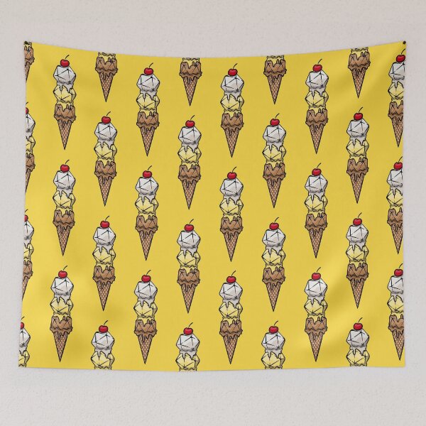 Item preview, Lemon Meringue Pie Dice Cream Cone designed and sold by Mystic 20 Dice.
