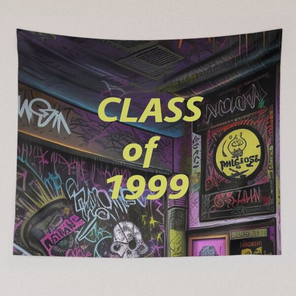 Item preview, Class of 1999 Abstract Graffiti Art designed and sold by TheDarkWardrobe.