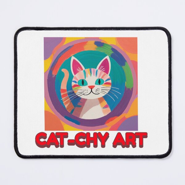 Item preview, Cat-Chy Cat Art in water color paint  designed and sold by EmeraldCauldren.