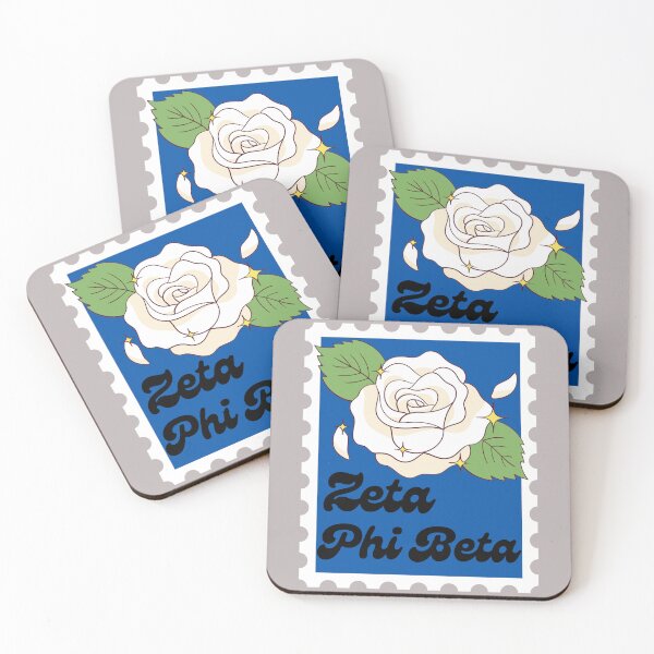 Item preview, Zeta Phi Beta Sorority Flower Stamp Sticker v1 designed and sold by skrauskopf.