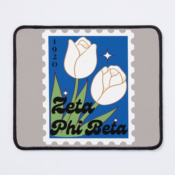Item preview, Zeta Phi Beta Sorority Flower Stamp Sticker v2 designed and sold by skrauskopf.