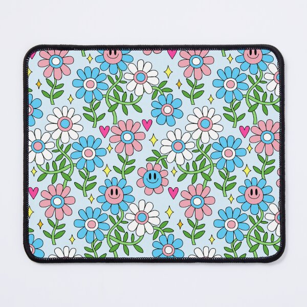 Item preview, Trans Pride Flower Pattern designed and sold by everything4eva.