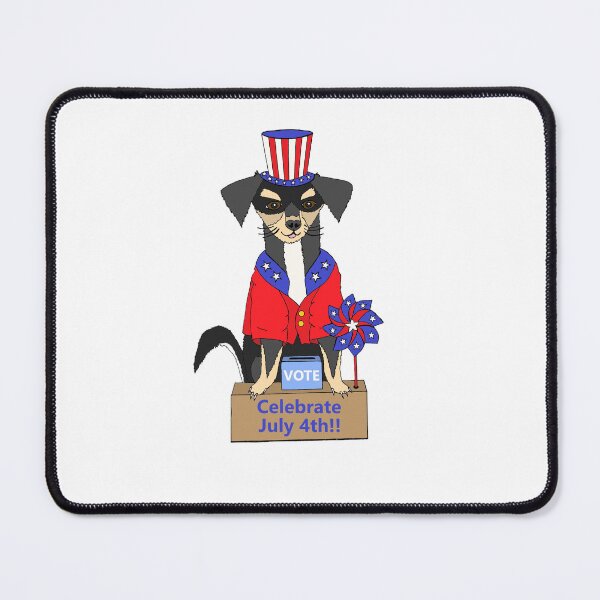Item preview, Patriotic Chihuahua with Voter Box to Urge Dogs to Vote & Celebrate July 4th designed and sold by JoyousArt4u.