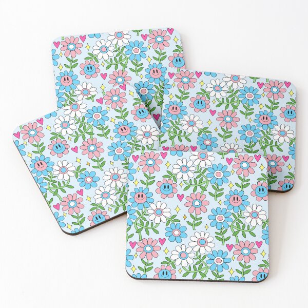 Item preview, Trans Pride Flower Pattern designed and sold by everything4eva.