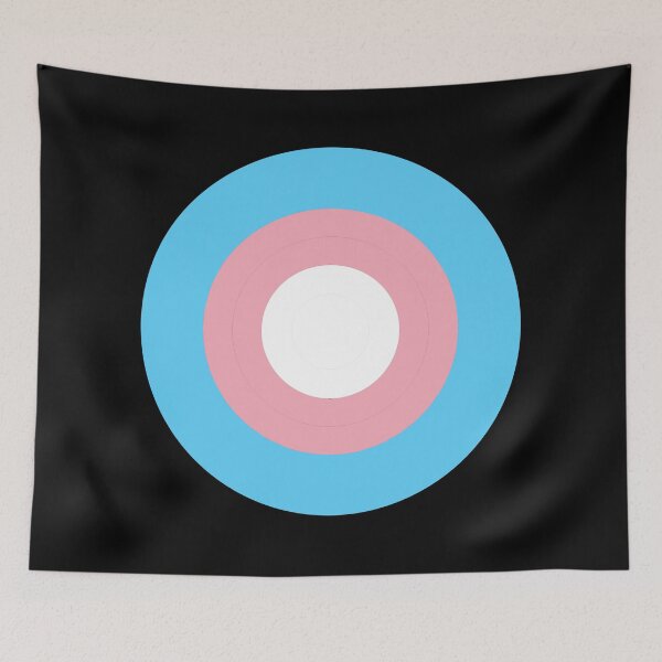 Artikelvorschau, Trans Flag Zielscheibe - Volltreffer entworfen und verkauft von Thelittlelord.
