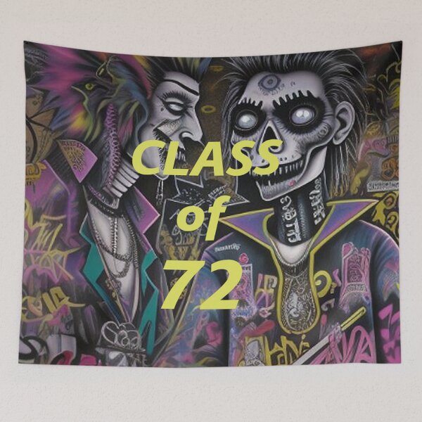 Item preview, Class of 1972 Abstract Graffiti Art designed and sold by TheDarkWardrobe.