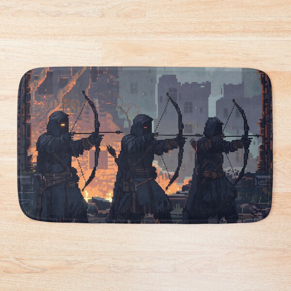 Item preview, Medieval Fantasy Archer Pixel Retro Gaming 8-Bit designed and sold by Kaos-Bit.