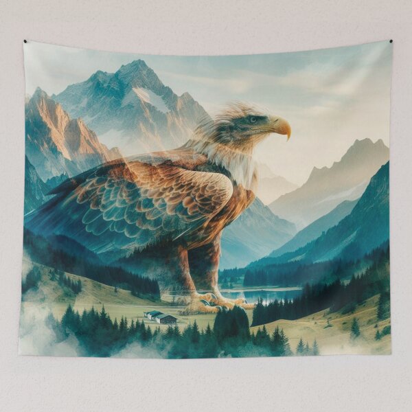 Item preview, Eagle and mountain in double exposure designed and sold by TUnivers.