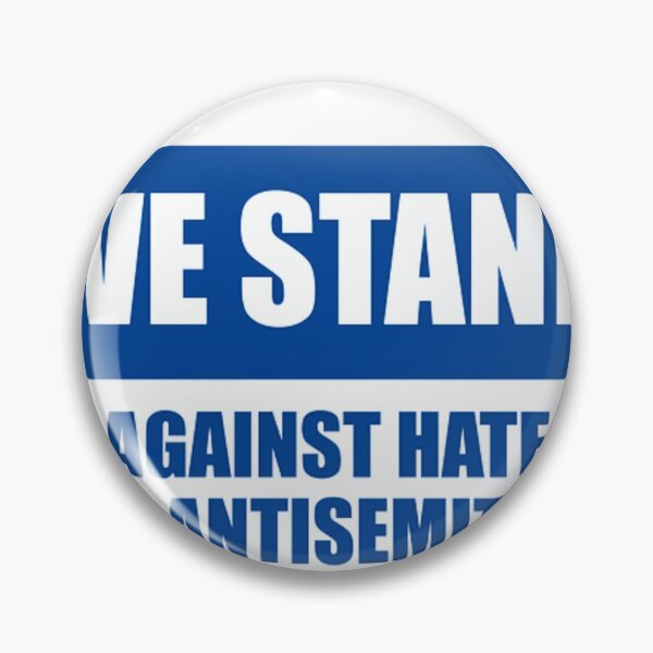 Item preview, We Resist Hate and Antisemitism - BLUE AND WHITE  designed and sold by jessicaleah15.
