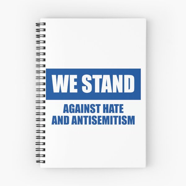 Item preview, We Resist Hate and Antisemitism - BLUE AND WHITE  designed and sold by jessicaleah15.