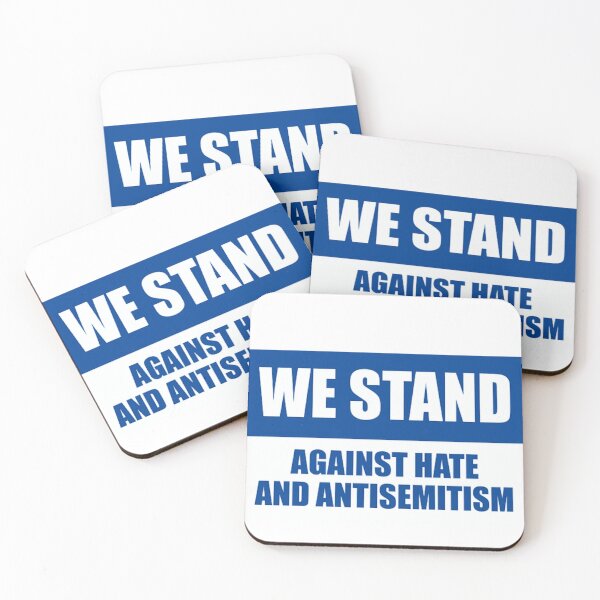 Item preview, We Resist Hate and Antisemitism - BLUE AND WHITE  designed and sold by jessicaleah15.
