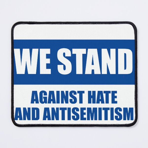 Item preview, We Resist Hate and Antisemitism - BLUE AND WHITE  designed and sold by jessicaleah15.