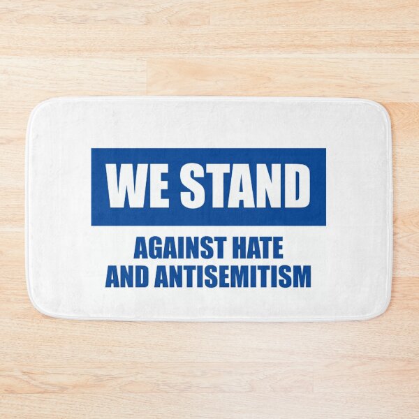 Item preview, We Resist Hate and Antisemitism - BLUE AND WHITE  designed and sold by jessicaleah15.