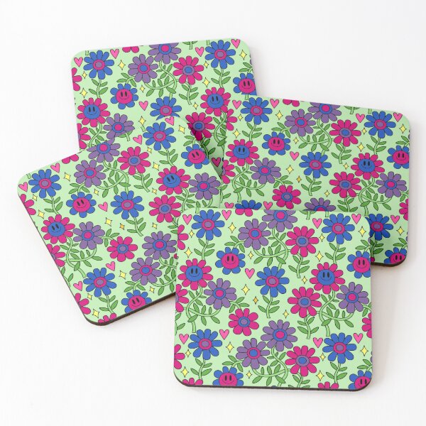 Item preview, Bi Pride Flower Pattern 2 designed and sold by everything4eva.