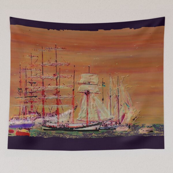 Item preview,  TALL SHIPS    MAJESTIC CAPTAINS OF THE SEA   hand painted designed and sold by THE AMERICAN TEEVANGELIST.