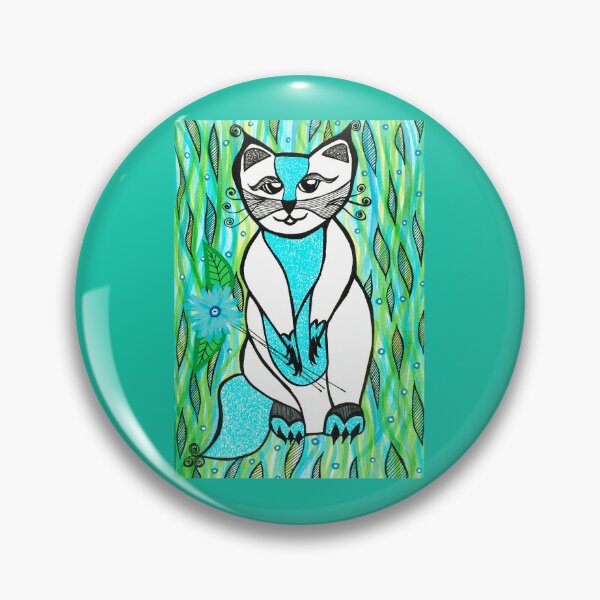 Item preview, Cat with Flower designed and sold by artofkathleen.