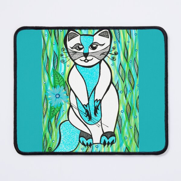 Item preview, Cat with Flower designed and sold by artofkathleen.